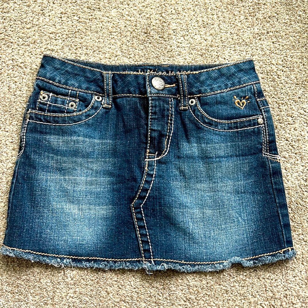 Justice denim skirt- size 8R